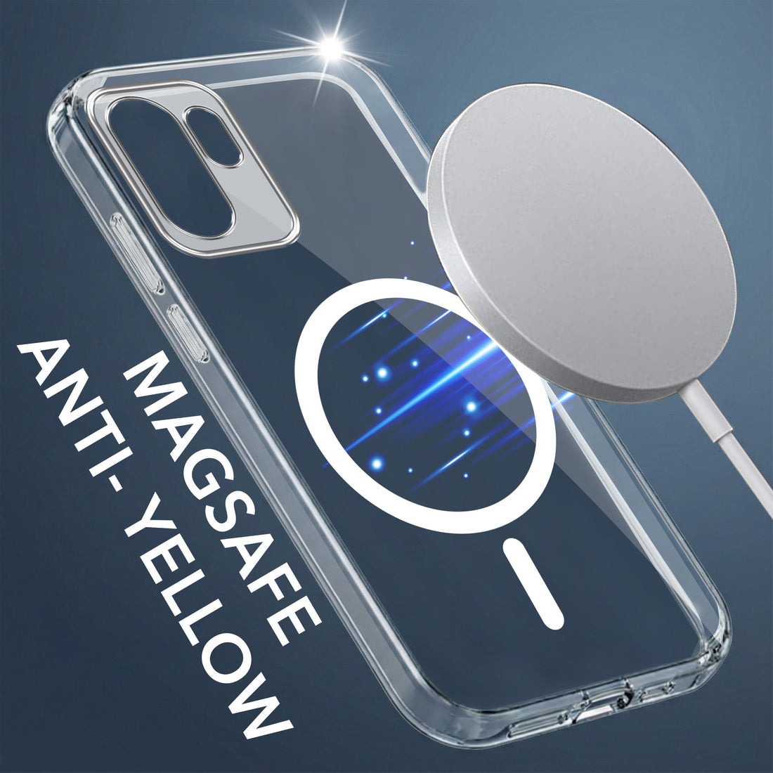 For OnePlus 15R  Back Cover Case Lifetime Anti-Yellow MagSafe Compatible Clear (Sleek Hard Crystal | Shockproof and Camera Protection)