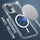 For OnePlus 15R  Back Cover Case Lifetime Anti-Yellow MagSafe Compatible Clear (Sleek Hard Crystal | Shockproof and Camera Protection)