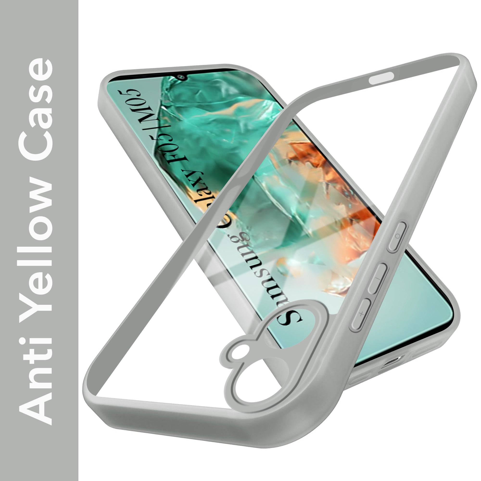 For Samsung Galaxy F05 | Samsung Galaxy M05 Back Cover Case Ultra-Hybrid (Lifetime Anti Yellow | Anti Scratch | Crystal Clear Shockproof)