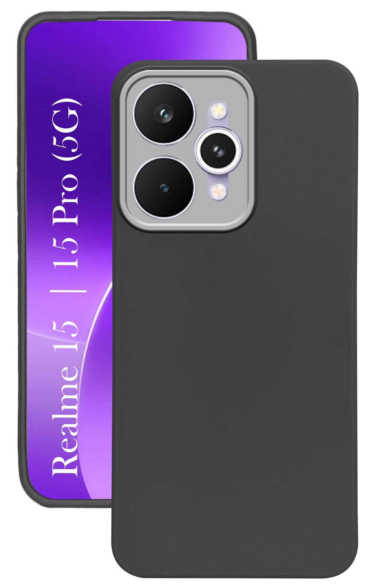 For Realme 15 / Realme 15 Pro Back Cover Case ( Dual Color Matte Finish | Full Camera Protection | Sleek and Professional)