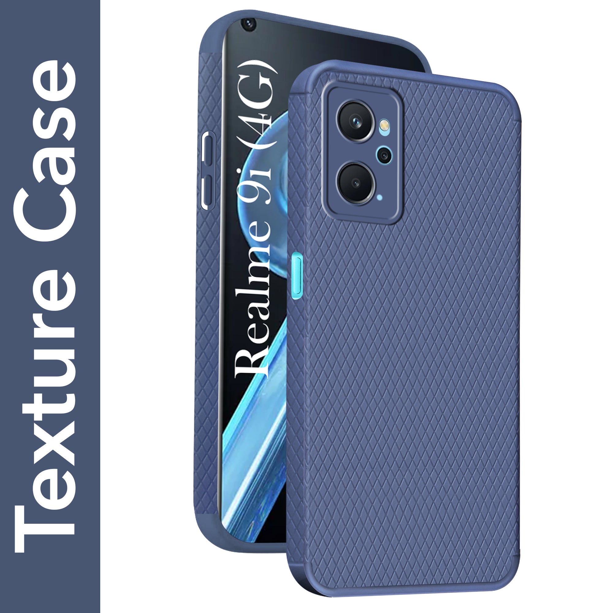 For Realme 9i Back Cover Case (Liquid Silicone | Side Grip | Camera Protection)