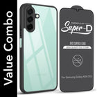 For Samsung Galaxy A26 5G Combo with Back Cover and 9H Tempered Glass (Liquid Silicone | Camera Protection | Oleophobic Coating Screen Glass)