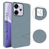For Oppo Reno14 Pro 5G | Oppo Reno 14 Pro 5G Back Cover Case (Glass Like Camera Protection | Leather Feel | Minimalist Professional Grip)