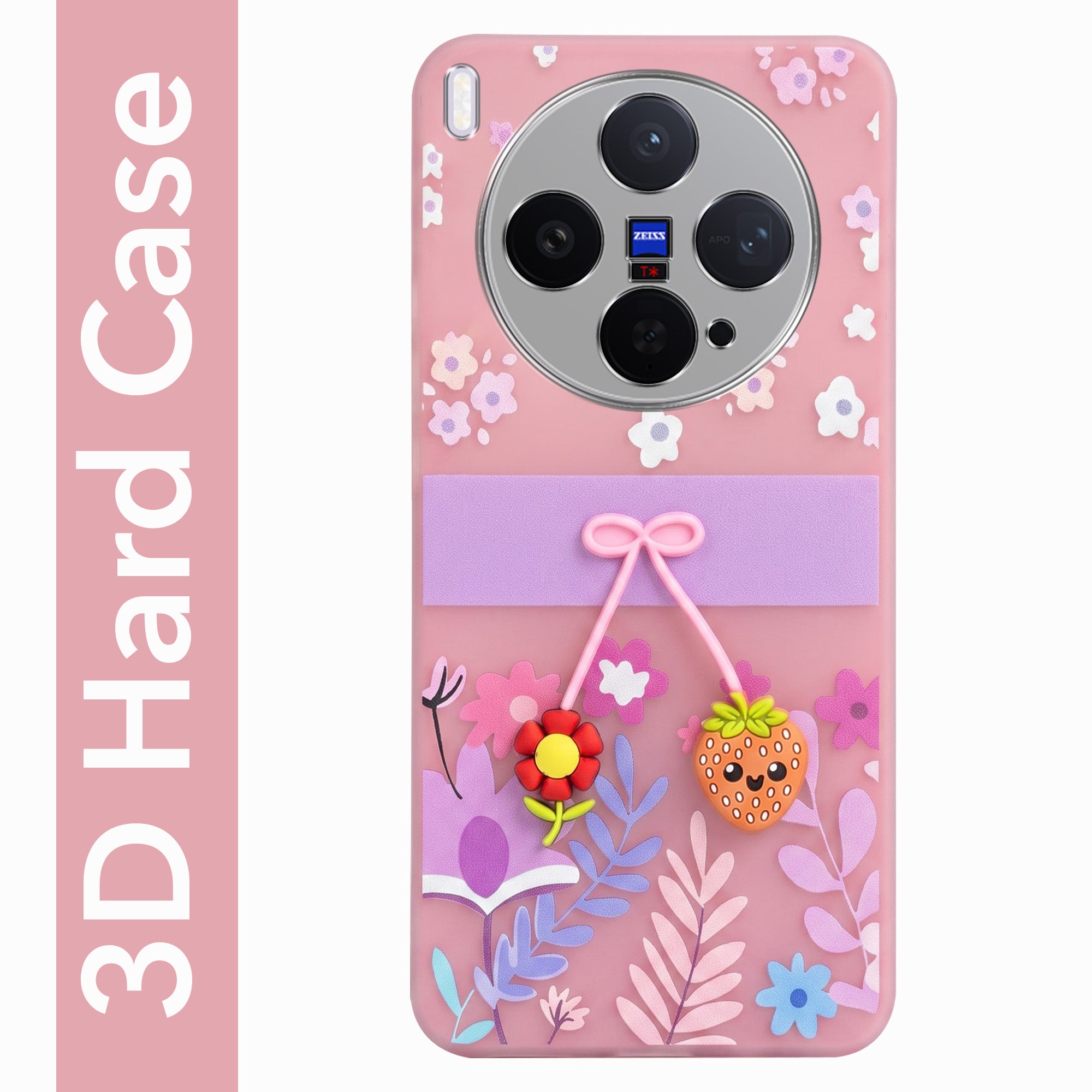 For Vivo X300 5G Back Cover Case (3D Cute Cartoons | Hard Back Side Soft | Matte Premium Finish | HD Printing)
