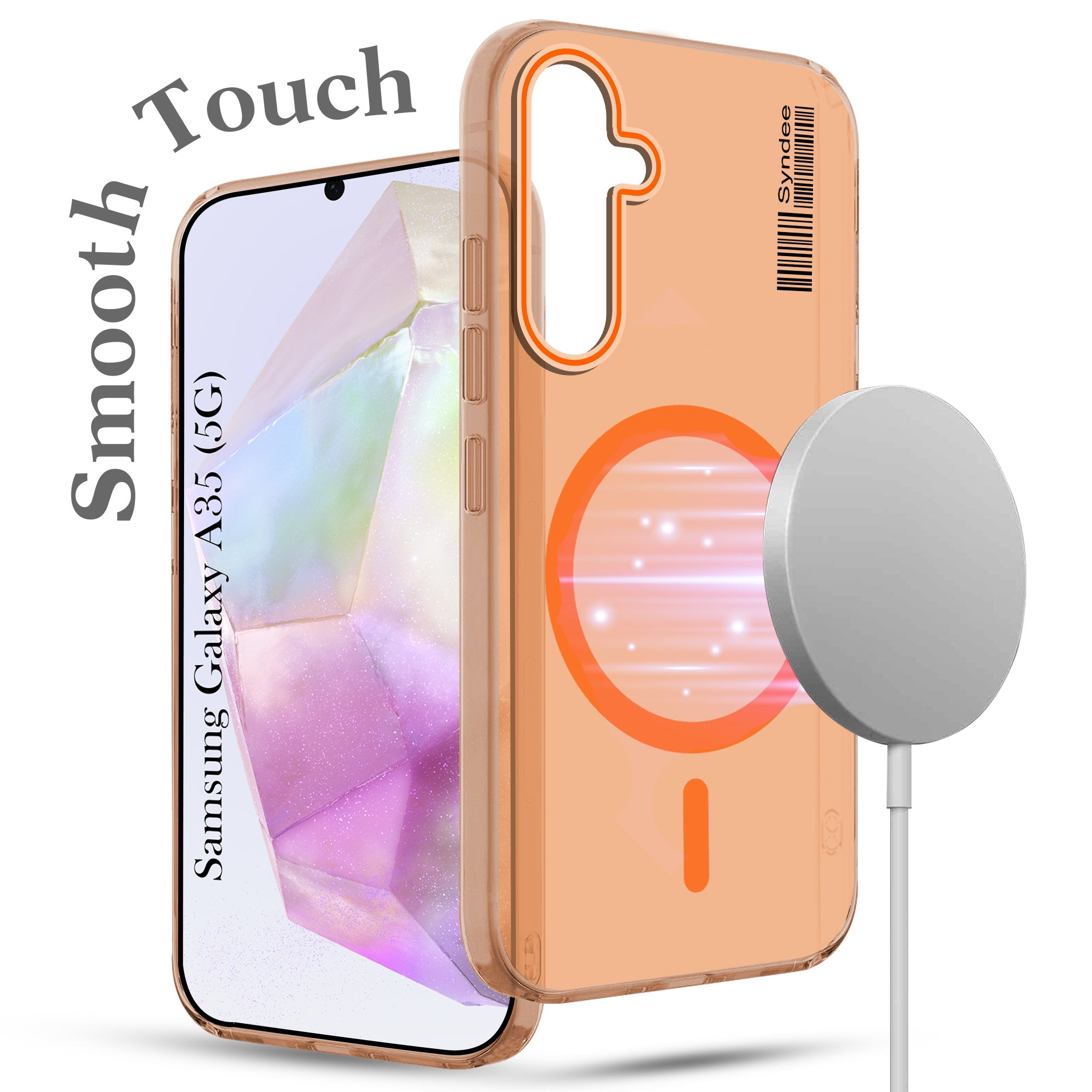 For Samsung Galaxy A35 5G Back Cover Case (Soft Touch | Camera Bump Protection | MagSafe Compatible | Matte Finish)