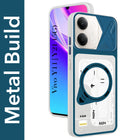 For Vivo Y11 | Vivo Y21 5G Metallic Back Cover Case (Metallic Camera Protection & Buttons | Translucent Milky Shade | Hard Polycarbonate)