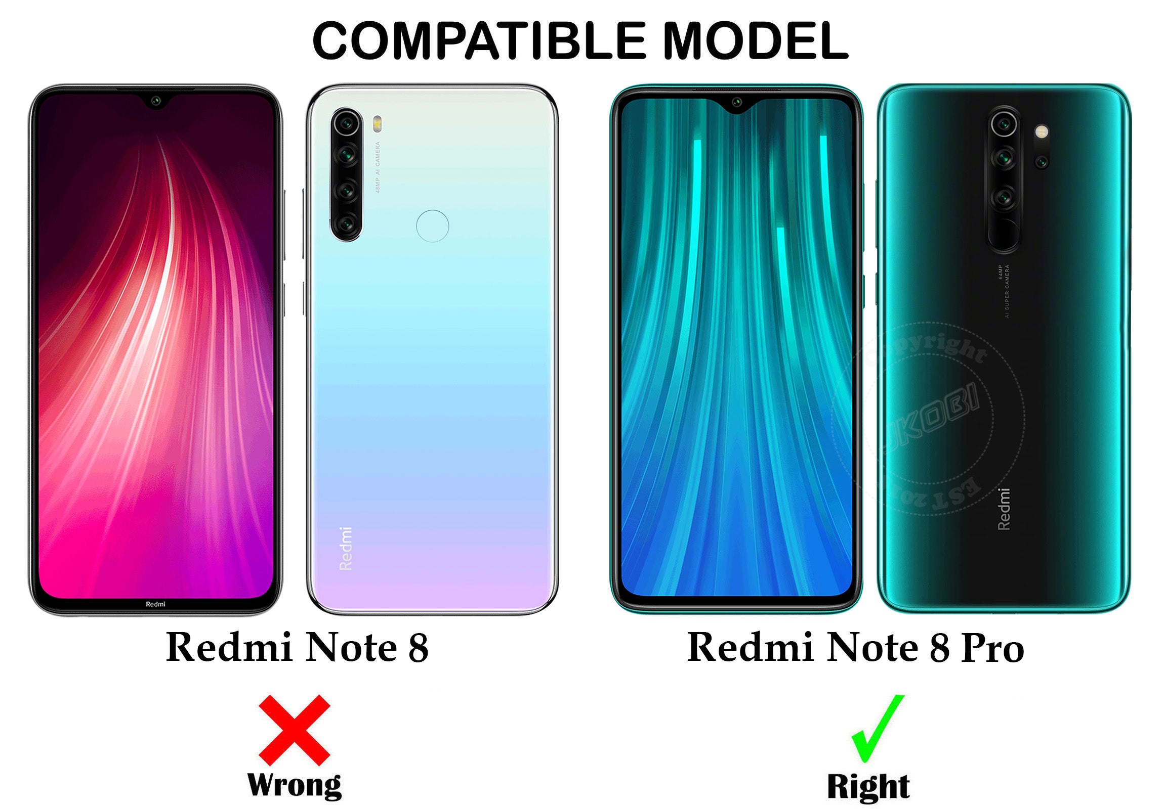 For Xiaomi Mi Redmi Note 8 Pro Back Cover Case ( Matte Finish Silicone with Inside Fiber cloth)