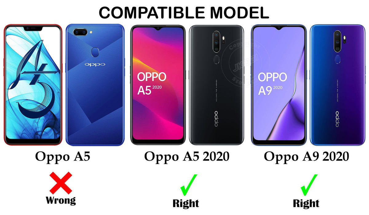 For Oppo A5 (2020) | A9 (2020) Back Cover Case Liquid Silicone (Camera Protection | Side Grip Texture | Soft and Flexible)