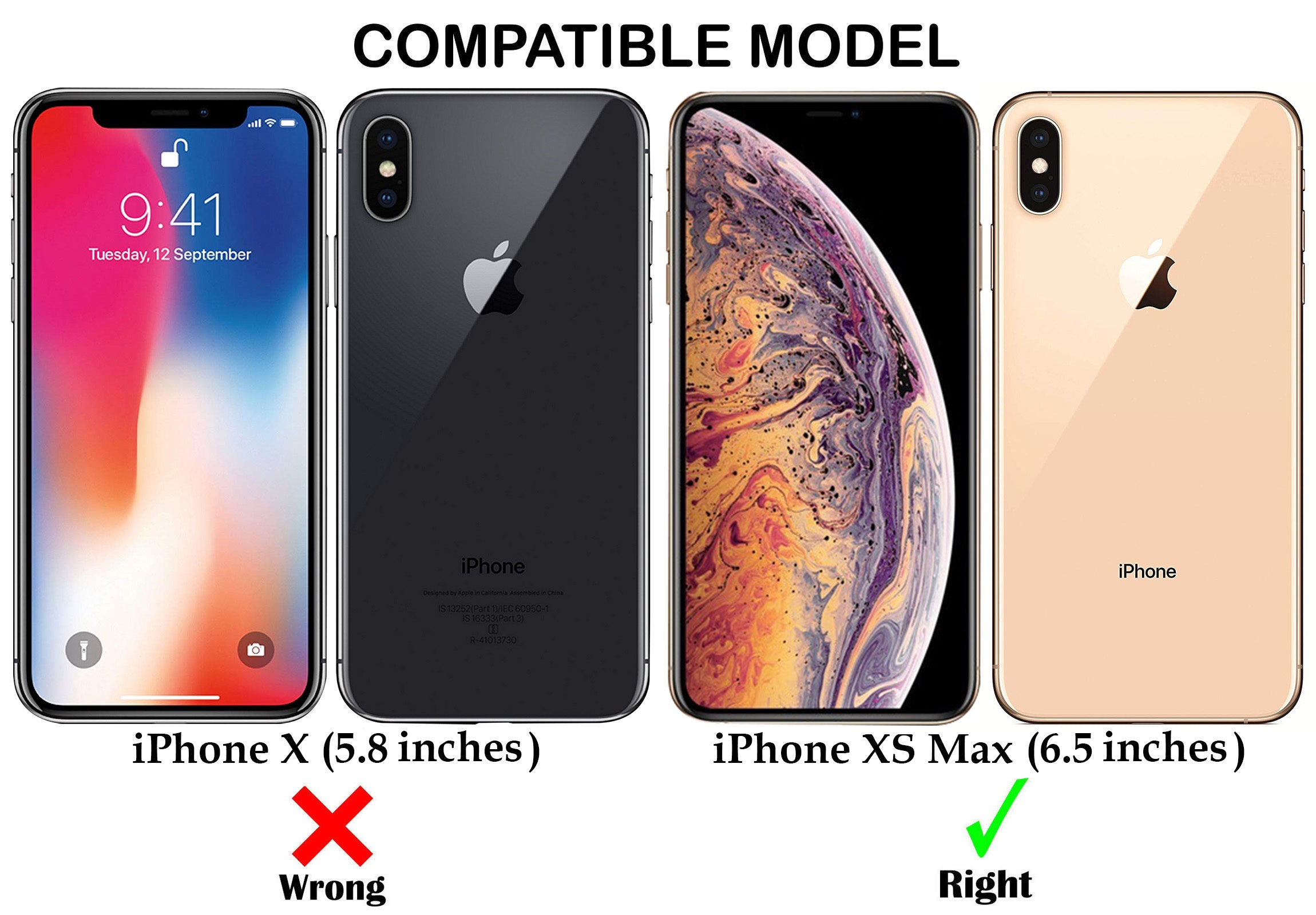 For Apple iPhone Xs Max Back Cover Case (Frosted Matte Feel | MagSafe Compatible Wireless Charging | Polycarbonate Material)