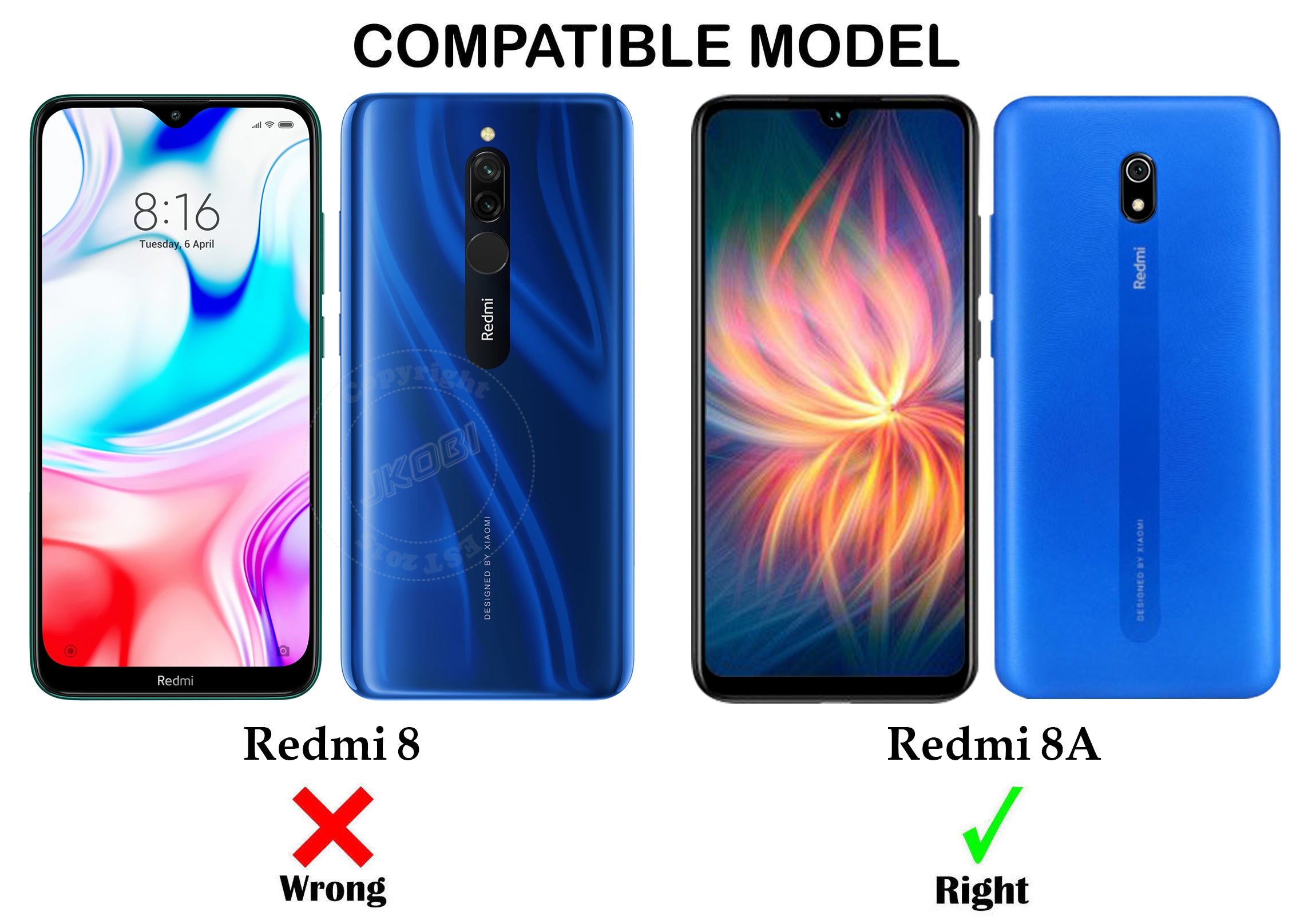 For Xiaomi Mi Redmi 8A Flip Cover Case (Professional Dual Leather Finish)