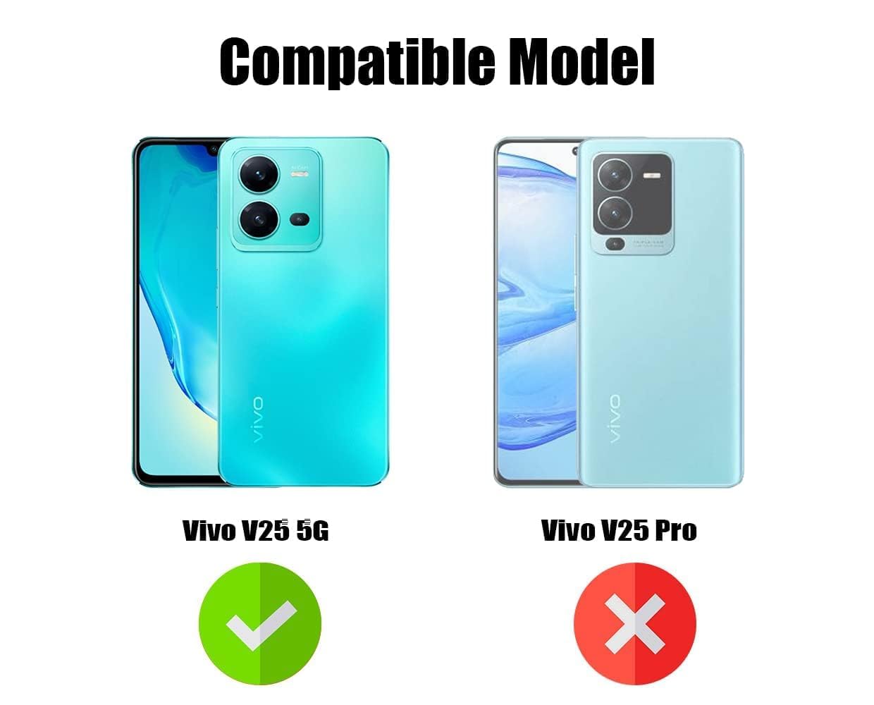 For Vivo V25 5G Back Case Cover (Shockproof Polycarbonate Dual Layer Hybrid Armor)
