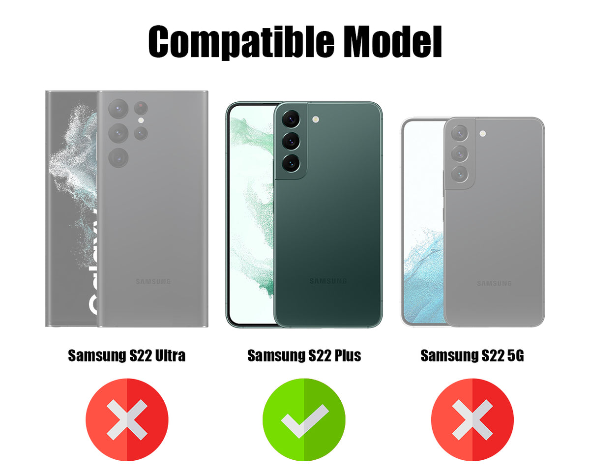 For Samsung Galaxy S22 Plus 5G Back Cover Case Leather Finish (MagSafe Compatible Wireless Charging | Soft Touch | Camera Bump Protection)