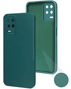 For Realme 8 5G Back Cover Case (Matte Finish Silicone with Inside Fiber Cloth)