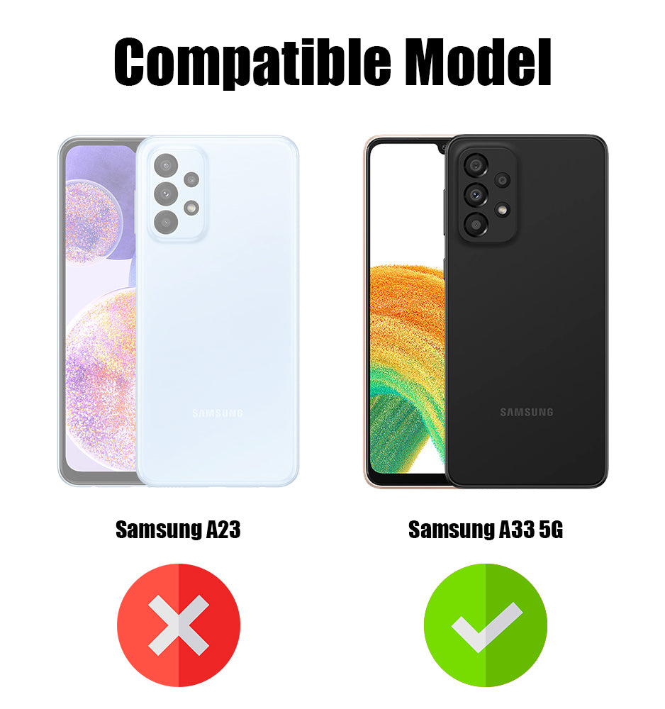 For Samsung Galaxy A33 5G Back Cover Case (Built-in Stand | Lifetime Anti Yellow | Kickstand Shockproof | Camera Protection | MagSafe Compatible)