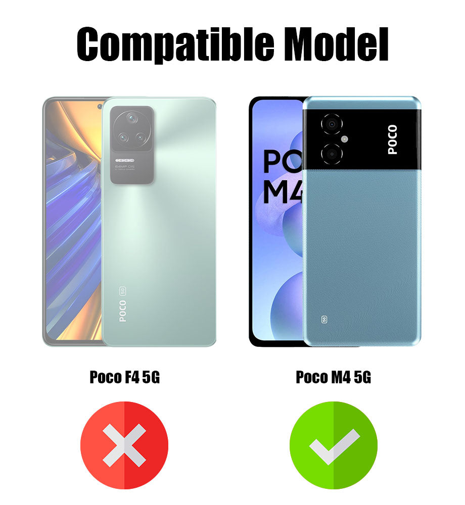 For Poco M4 Pro 5G Back Cover Case (Shockproof Polycarbonate Dual Layer Hybrid Armor)