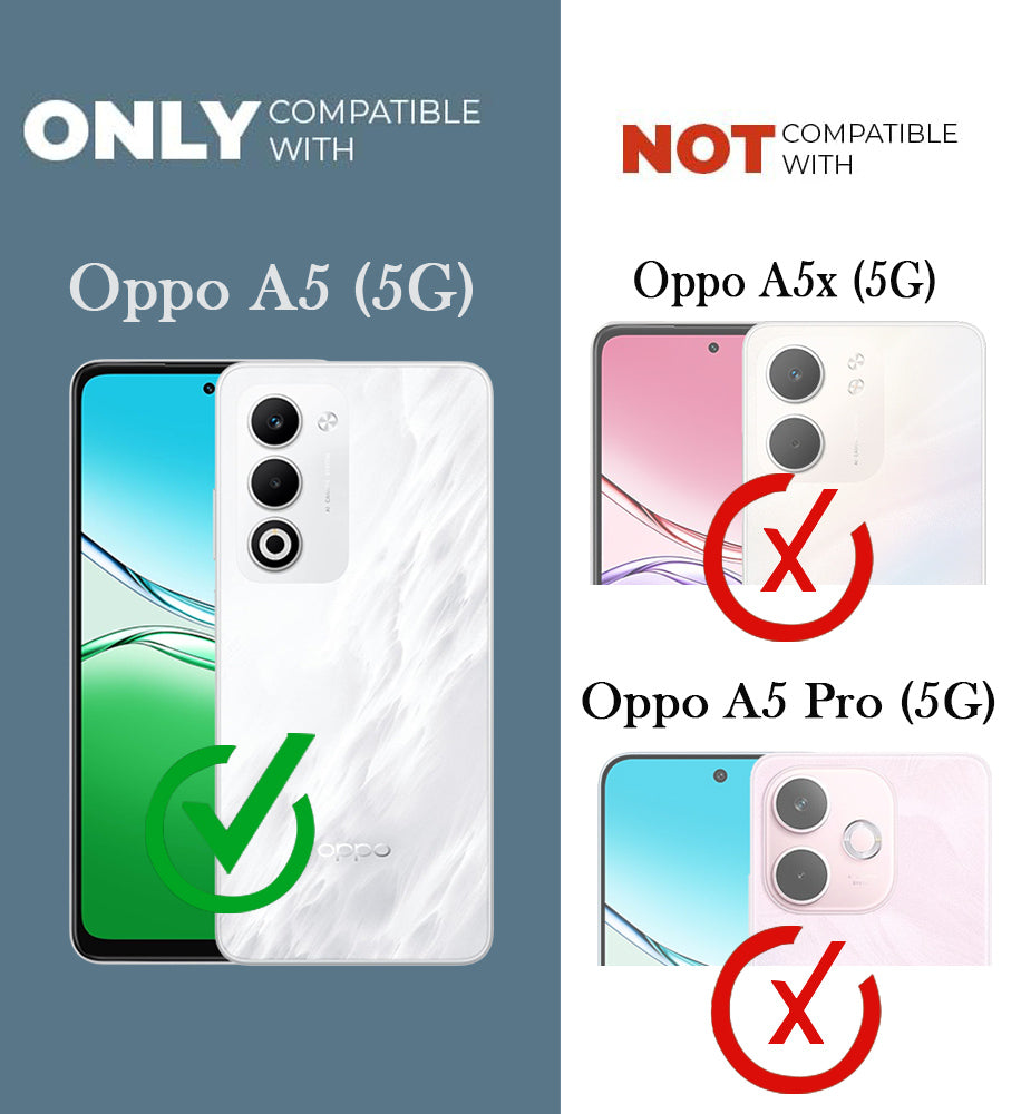 For Oppo A5 5G Back Cover Case (Soft Touch | Camera Bump Protection | MagSafe Compatible | Matte Finish)