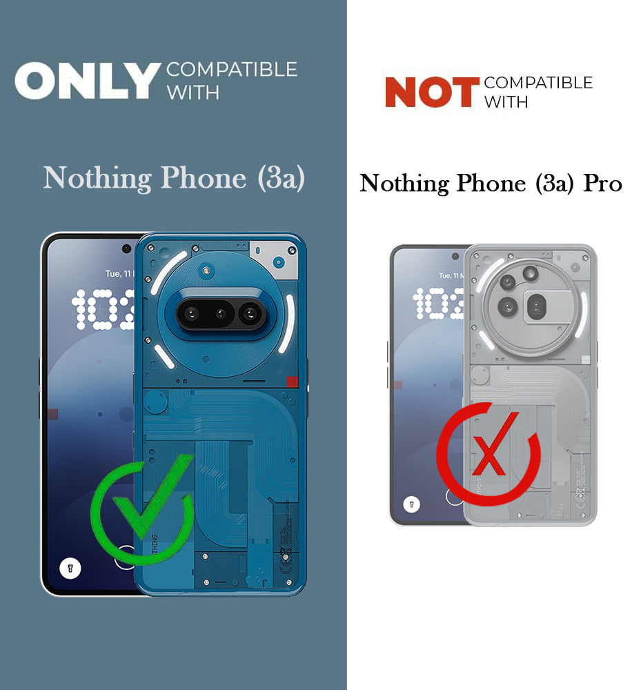 For Nothing Phone 3A 5G Back Cover Case (3D Cute Cartoons | Hard Back Side Soft | Matte Premium Finish | HD Printing)
