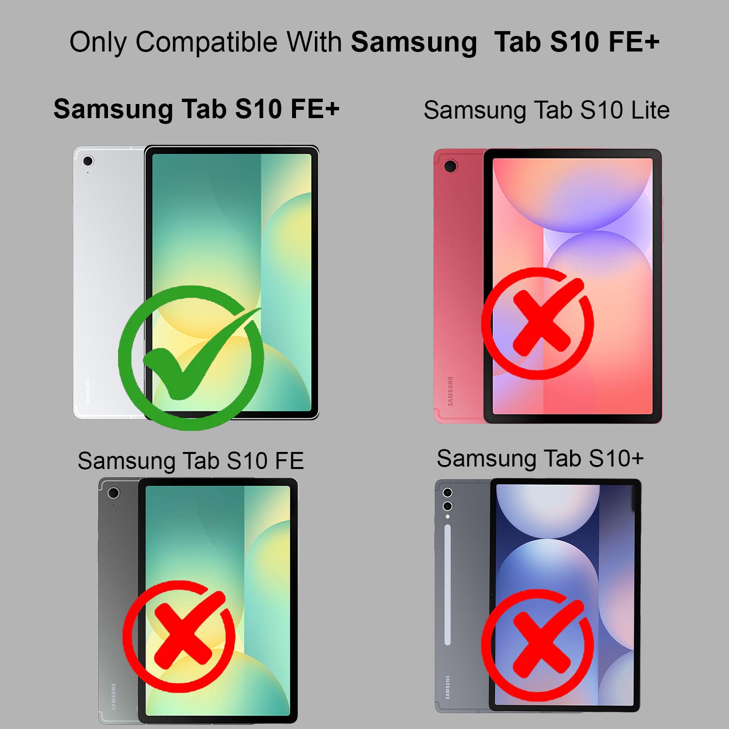 For Samsung Galaxy Tab S10 FE+ SM-X620/ X626/ X626B 13.1 Inch Flip Cover Folio Cover (PU Leather | Multi-Angle Smart Stand | Card Storage Slots | Silicone Back Pouch)