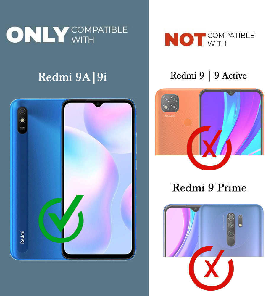 For Xiaomi Mi Redmi 9A | Redmi 9i (Hard Anti Yellow Clear Case | Sleek Hard Crystal Clear | Drop & Camera Protection | Shockproof Polycarbonate)