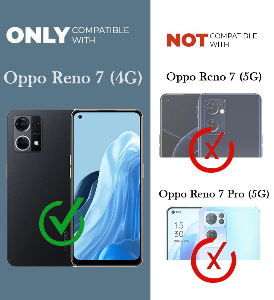 For Oppo Reno7 | Reno 7 4G Back Cover Case (Hard Anti Yellow Clear Case | Drop & Camera Protection | Shockproof Polycarbonate)