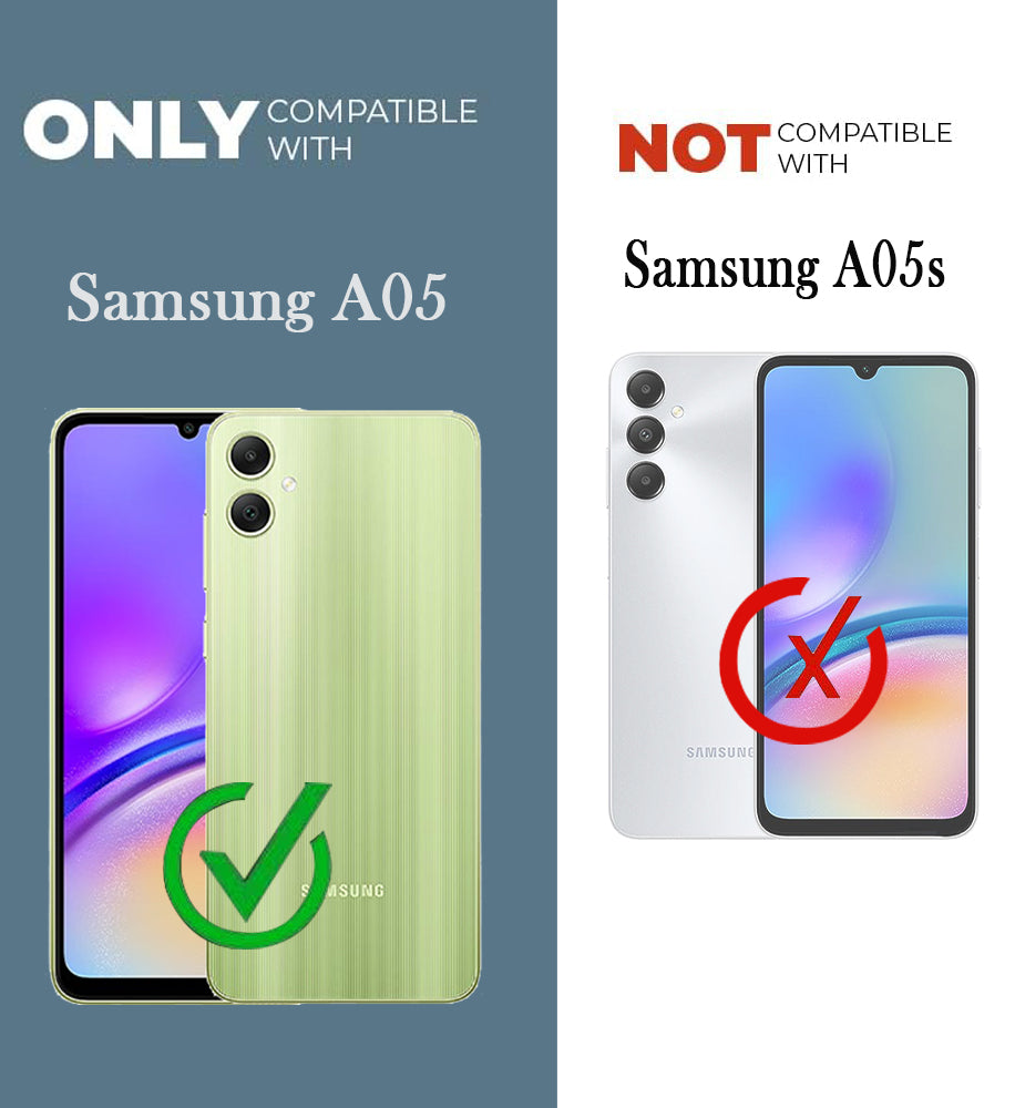 For Samsung Galaxy A05 Back Cover Case (Built-in Stand | Lifetime Anti Yellow | Kickstand Shockproof | Camera Protection | MagSafe Compatible)