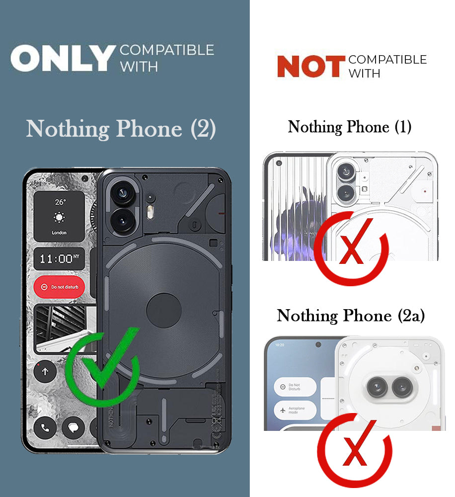 For Nothing Phone 2 Combo with Back Cover and 9H Tempered Glass (Liquid Silicone | Camera Protection | Oleophobic Coating Screen Glass)