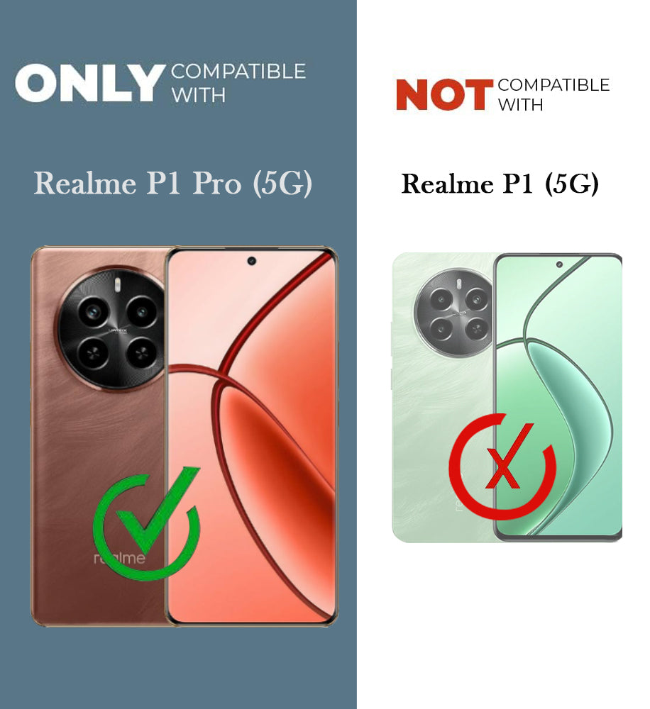 For Realme P1 Pro 5G Back Cover Case (Hard Anti Yellow Clear Case | Drop & Camera Protection | Shockproof Polycarbonate)