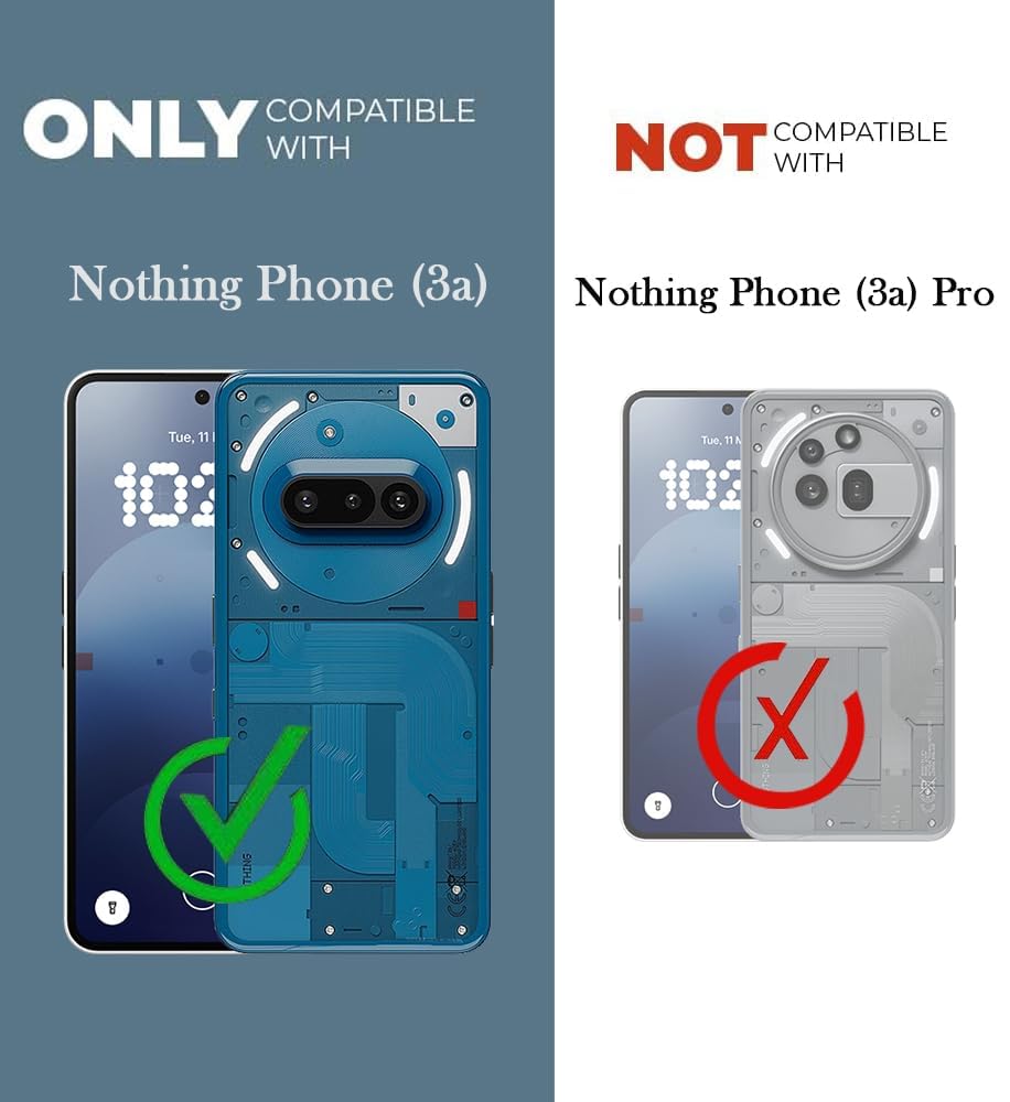 For Nothing Phone 3A 5G Back Cover Case (Liquid Silicone | Side Grip | Camera Protection)
