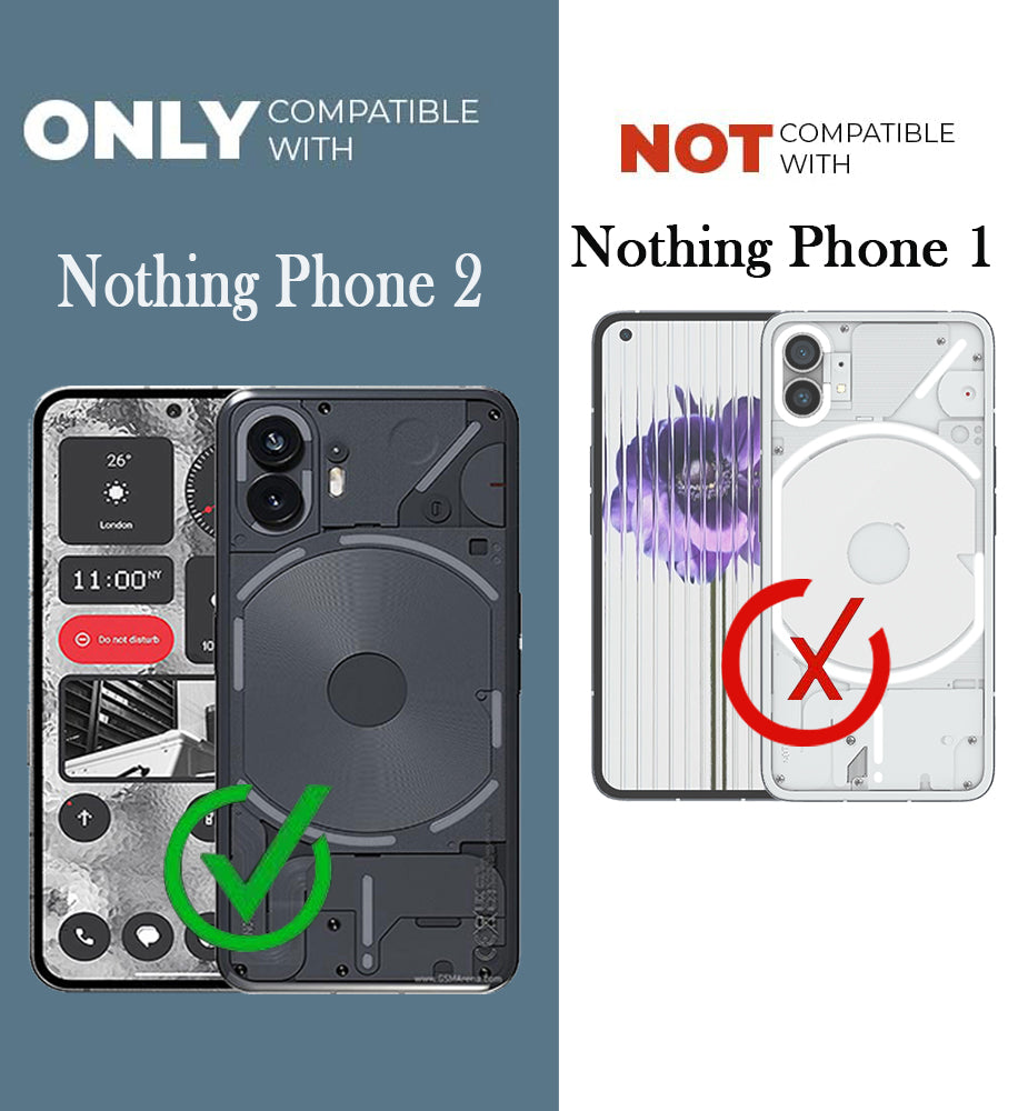 For Nothing Phone 2 Back Cover Case (Liquid Silicone | Side Grip | Camera Protection)