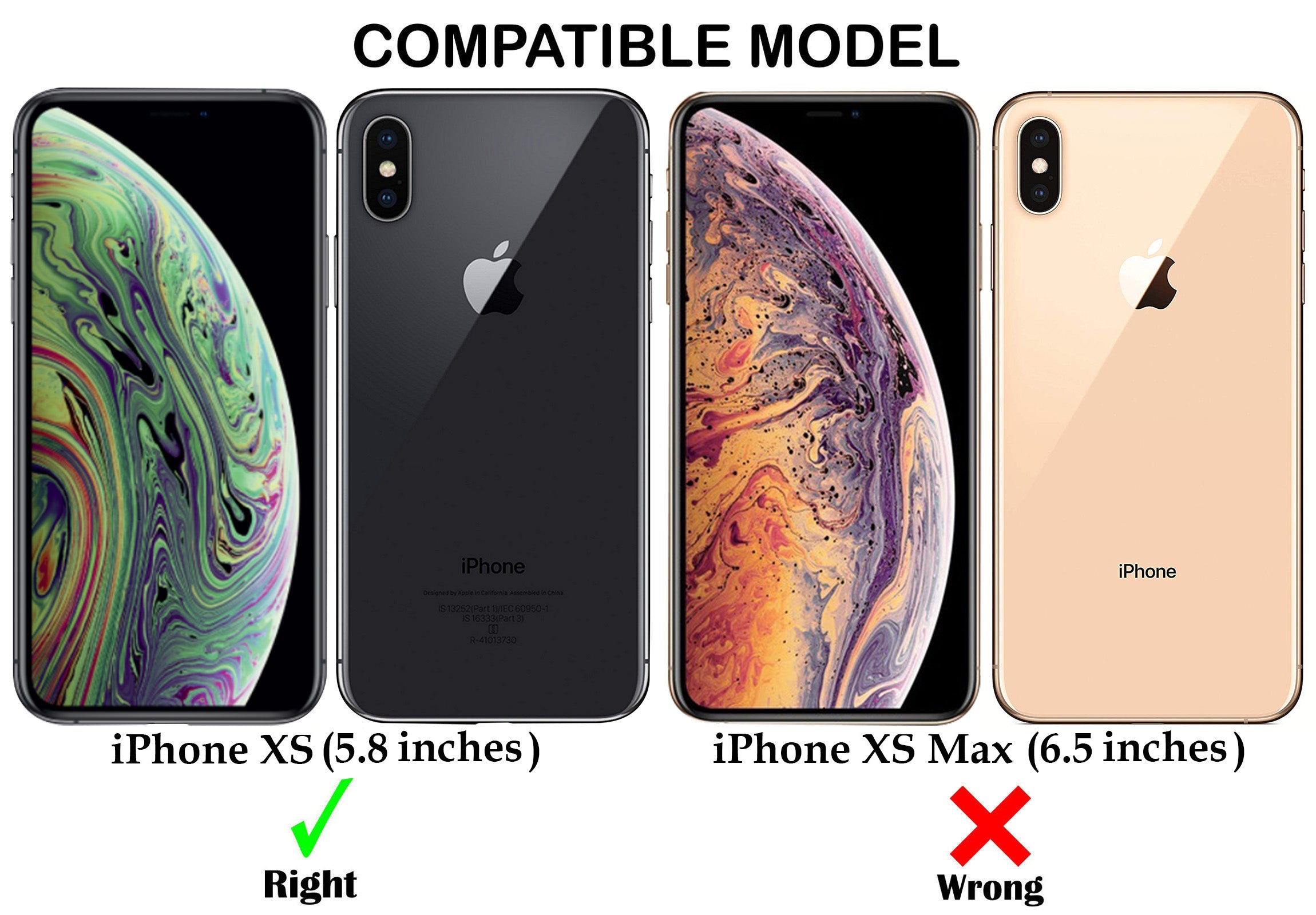 For Apple iPhone Xs Back Cover Case (Frosted Matte Feel | MagSafe Compatible Wireless Charging | Polycarbonate Material)