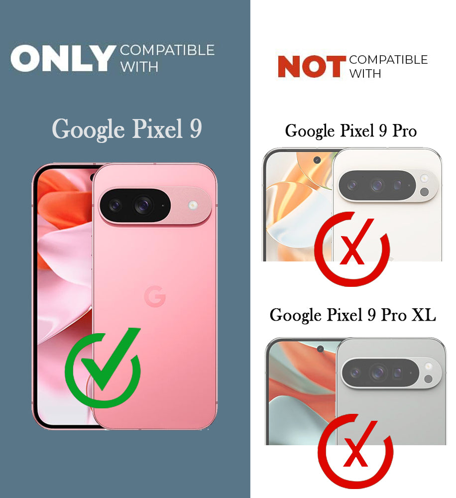 For Google Pixel 9 Back Cover Case Lifetime Anti-Yellow MagSafe Compatible Clear (Sleek Hard Crystal | Shockproof and Camera Protection)