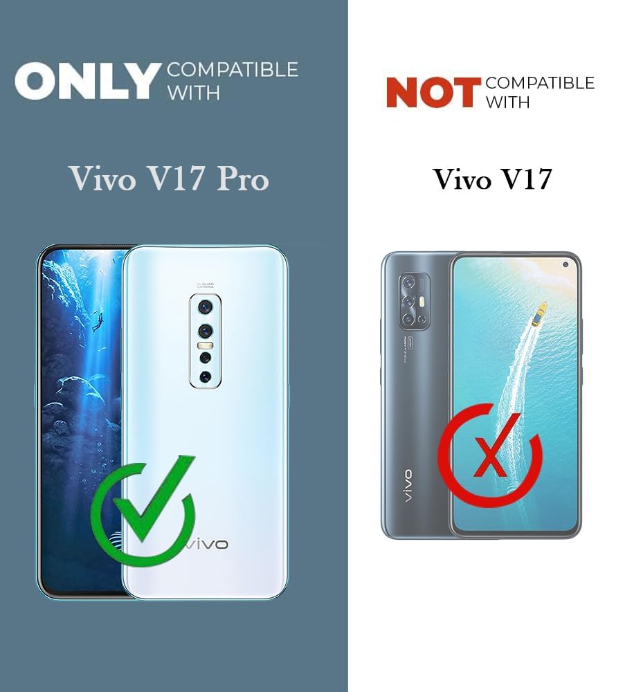 For Vivo V17 Pro Back Case Cover (Shockproof Polycarbonate Dual Layer Hybrid Armor)