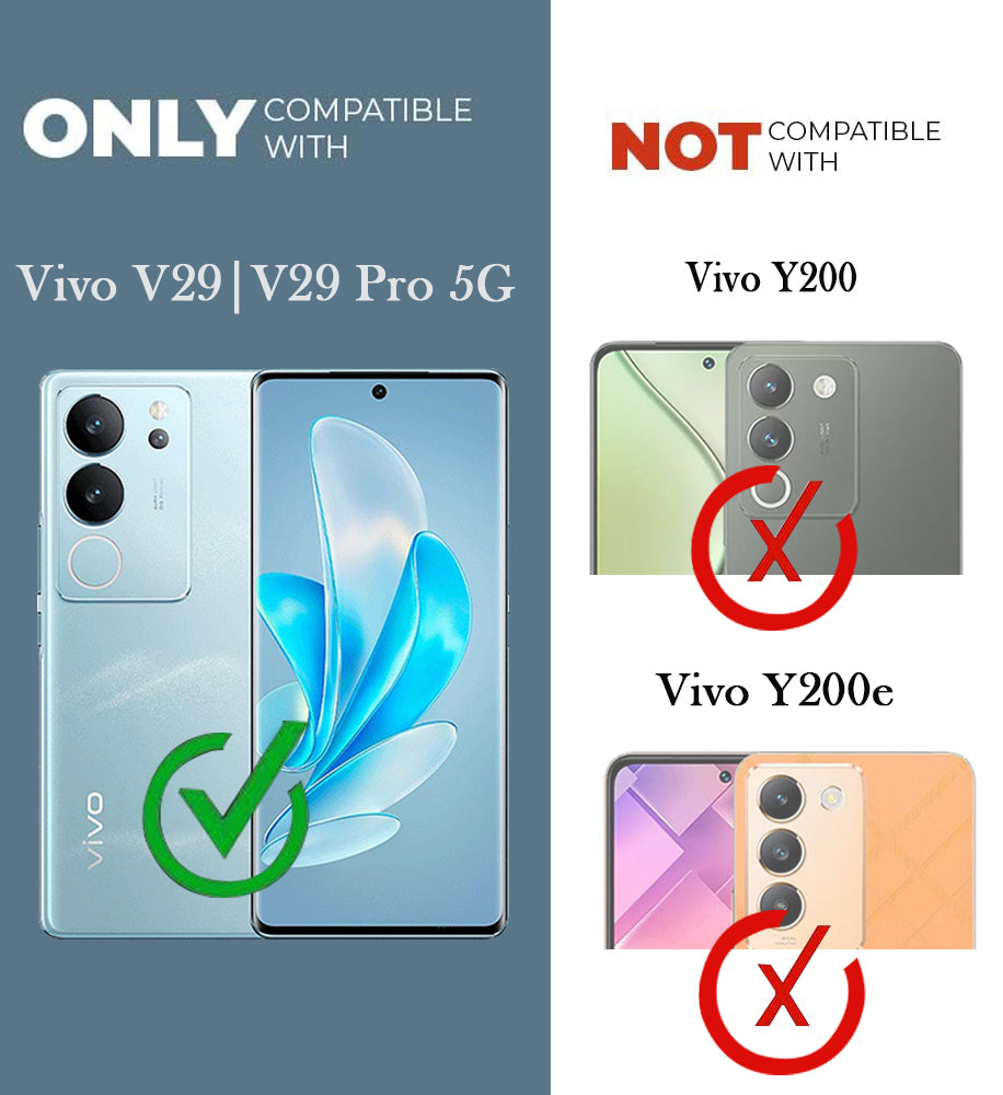 For Vivo V29 | Vivo V29 Pro 5G Back Cover Case (Soft Touch | Camera Bump Protection | MagSafe Compatible | Matte Finish)