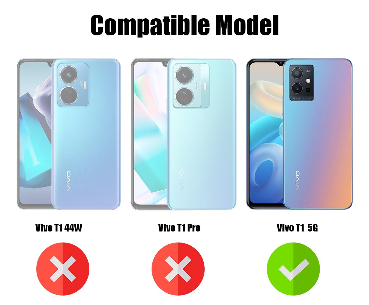 For Vivo T1 5G Back Cover Case (Liquid Silicone | Side Grip | Camera Protection)