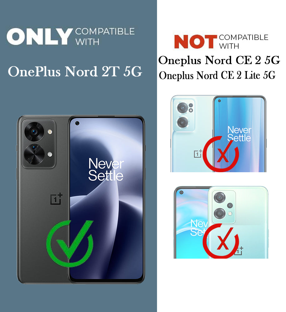 For OnePlus Nord 2T 5G Back Cover (Shockproof Crystal Clear |  Drop & Camera Protection | Hard Polycarbonate)