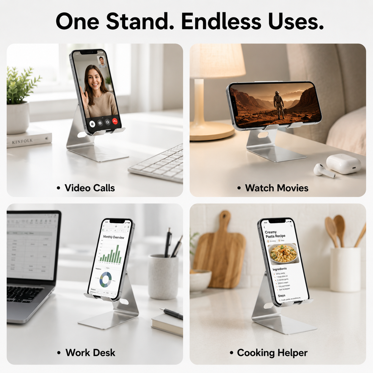 Mobile Stand with 360 Degree Rotation