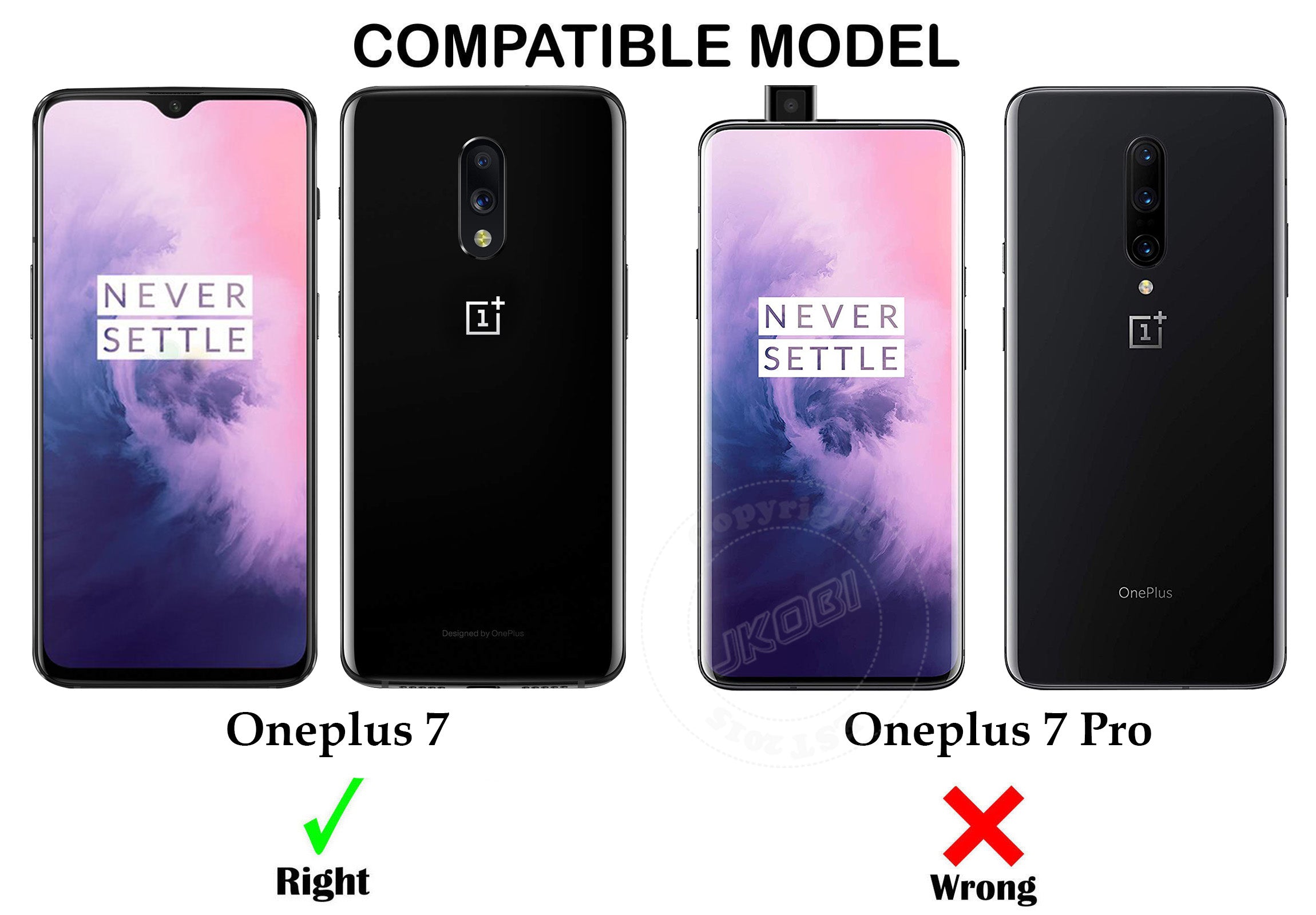 For OnePlus 7 Back Cover ( Silicone Clear Shockproof Case with Camera Protection | Soft and Flexible | Transparent)