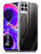 For Realme 8i Back Cover( Silicone Clear Shockproof Case with Camera Protection | Soft and Flexible | Transparent)