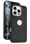 For Apple iPhone 16 Pro Back Cover Case ( Textured Grip Design | Camera Protetion | Slim and Light Weight | Soft Touch and Feel | Black )