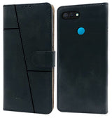 For Oppo A11k Flip Cover Case (Stitched Leather Finish | Magnetic Closure | Inner TPU | Foldable Stand | Wallet Card Slots)