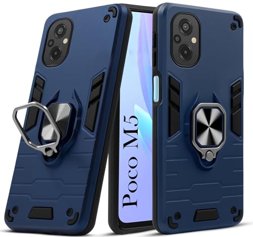 For Poco M5 Back Cover Case (Shockproof Polycarbonate Dual Layer Hybrid Armor)
