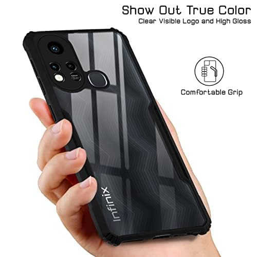 For Infinix Hot 11s Back Cover Case (Shockproof with Polycarbonate Clear Panel)