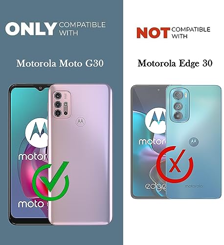 For Motorola Moto G30 Back Cover Case (Matte Silicone with Inside Fiber Cloth)