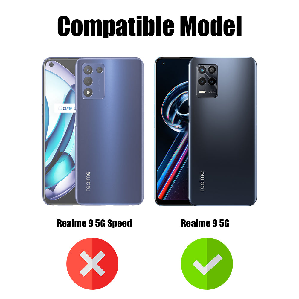For Realme 9 5G Back Cover Case ( Dual Design Glitter Sparkle and Detachable Diamond Print Case | Soft and Flexible)