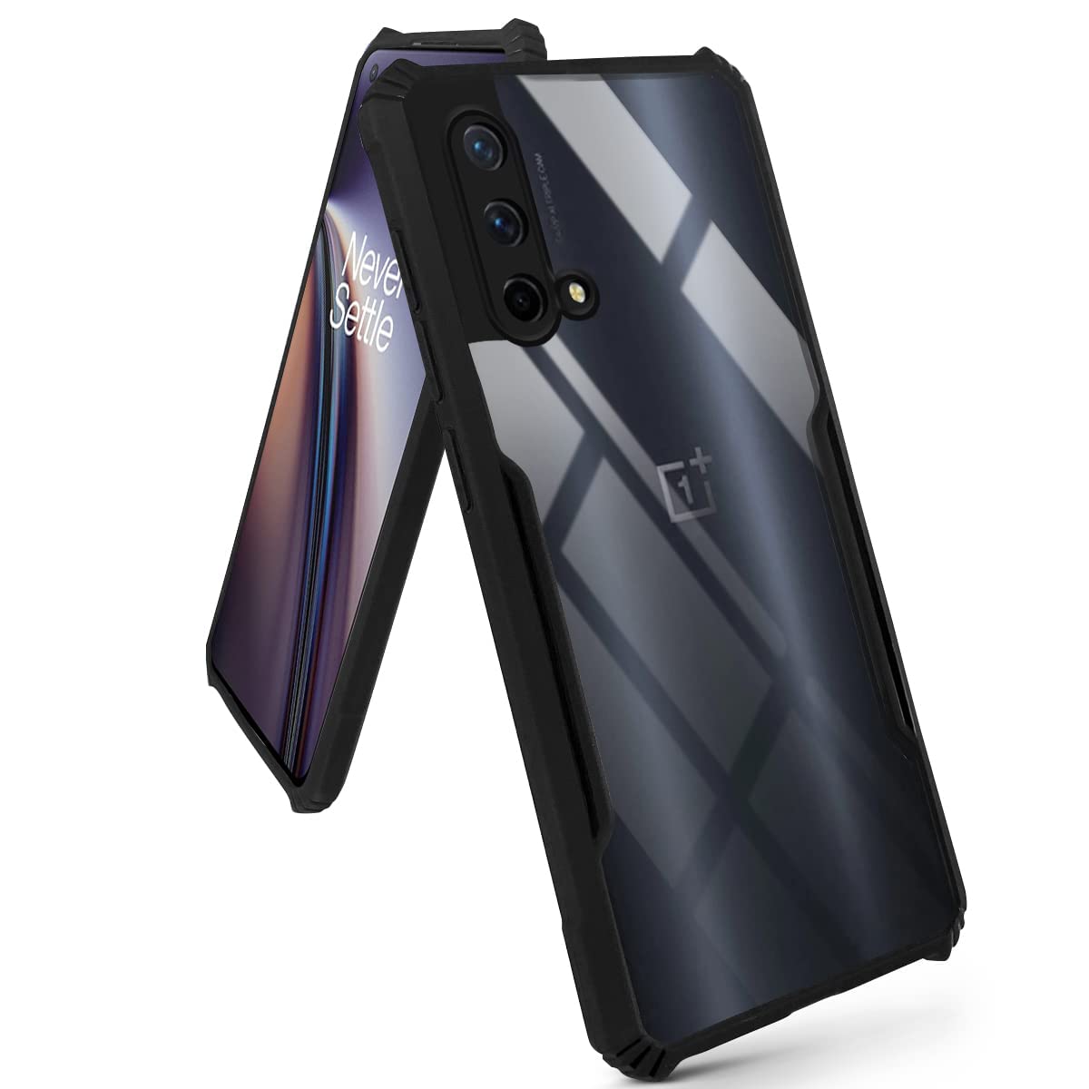 For OnePlus Nord CE 5G Back Cover Case (Crystal Glass Back | Shockproof Bumpers)