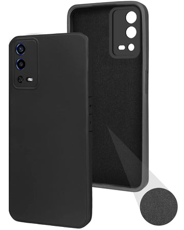 For Oppo A55 Back Cover Case (Inside Fiber Cloth | Smooth Matte Finish | Elegant Professional Look)