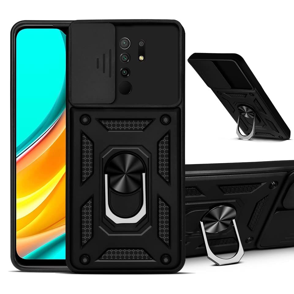 For Xiaomi Mi Redmi 9 Prime Back Cover Case (Hybrid Dual Armor Polycarbonate)