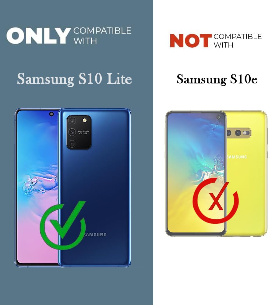 For Samsung Galaxy S10 Lite Back Cover (Silicone Clear Shockproof Case with Camera Protection | Soft and Flexible | Transparent)