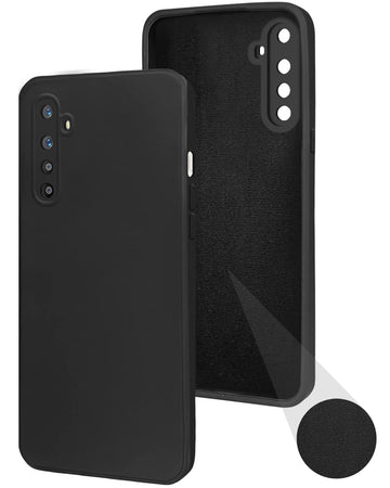For Realme XT | Realme X2 Back Cover Case (Matte Finish Silicone with Inside Fiber Cloth)