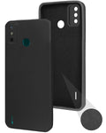 For Tecno Spark Go 2020 | Go 2021 Back Cover Case (Matte Silicone with Inside Fiber Cloth)
